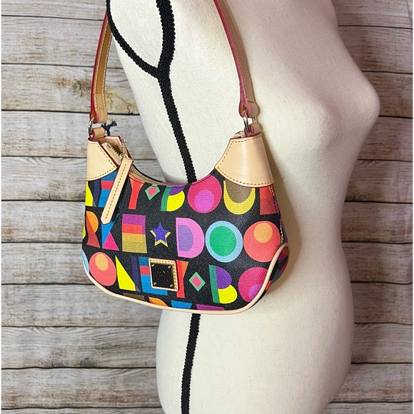 NWT Dooney & Bourke Art Deco Luna Hobo - Picture 3 of 6